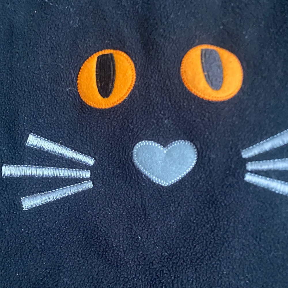 Bonnie Jean Black Cat Dress with Orange and White Accents - Picture 2 of 6